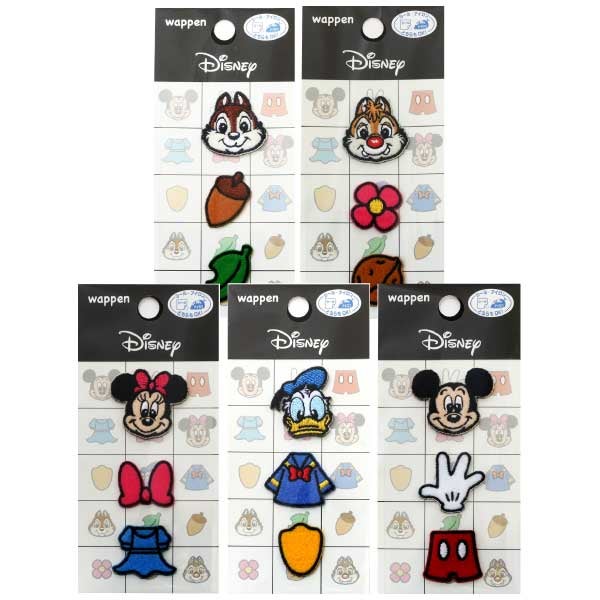 パイオニア ディズニーワッペン ミッキー ミニー ドナルドダック