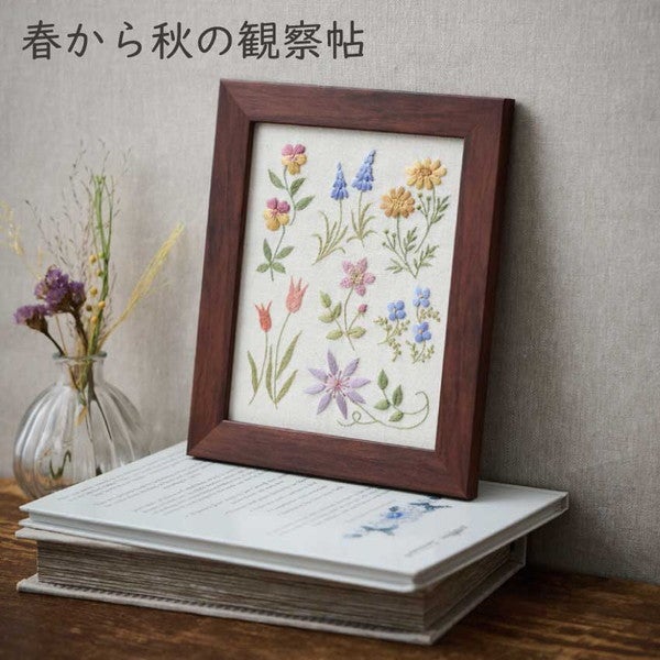 【希少】刺繍額　源頼朝 楽天市場】近藤朱さんの刺繍額キット 文鳥とミモザ 白文鳥 | こんどう