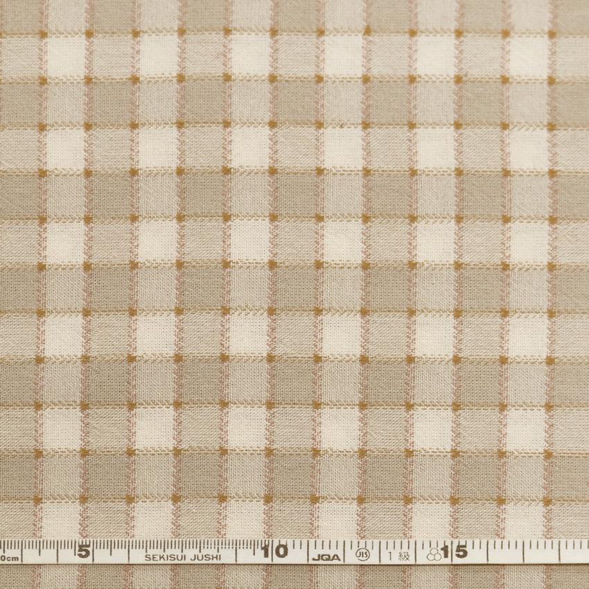 生地 新潟先染 生地 チェック 幅約110cm (最低単位50cm～10cm単位の
