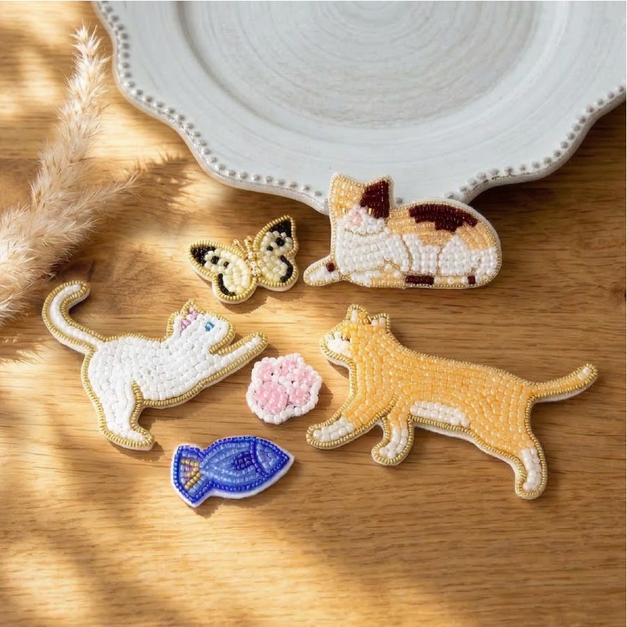 らくちくフェルト 約15×21cm 単品1枚入り 図案印刷済み ビーズ刺繍