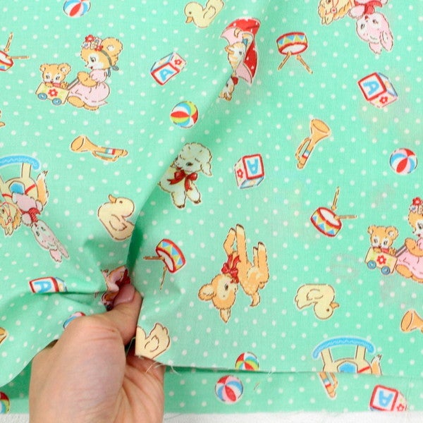 生地 プリント生地 Happy message 30'S 巾約110cm 最低単位50cm～10cm