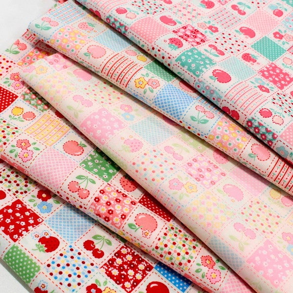 生地 プリント生地 Happy message 30'S 巾約110cm 最低単位50cm～10cm