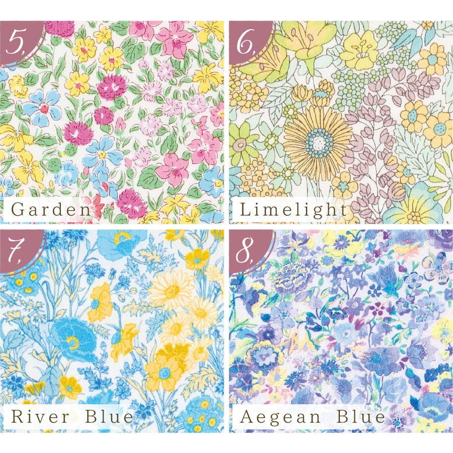 リバティプリント使用 バイアステープ 約22mm×1.8m タナローン 綿100