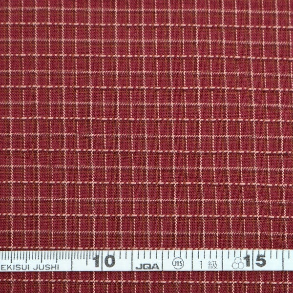 生地 布 新潟先染 生地 チェック 幅約110cm 50cm～10cm単位切り売り