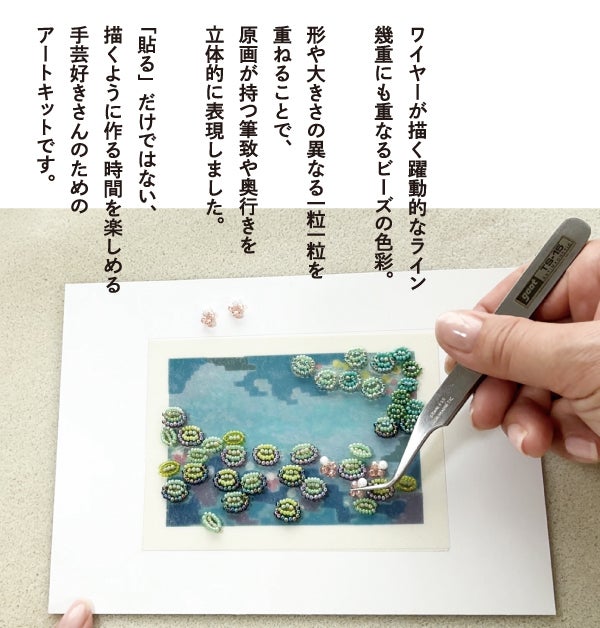 MIYUKI 「+beads MUSEUM」 製作キット+専用額セット キット ビーズ