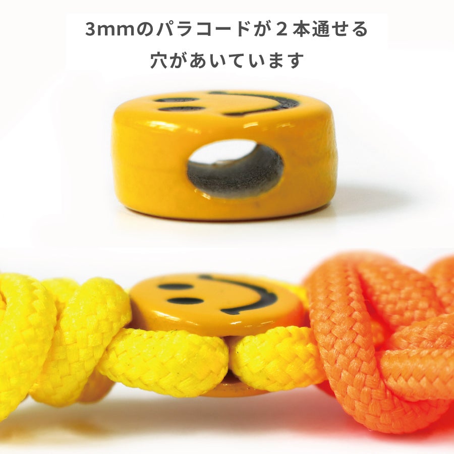 メルヘンアート ニコちゃんビーズ φ12mm 3個入 穴径約5×3mm デコビーズ