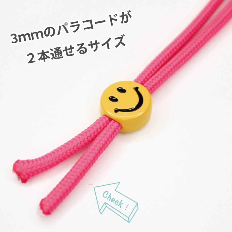 メルヘンアート ニコちゃんビーズ φ12mm 3個入 穴径約5×3mm デコビーズ