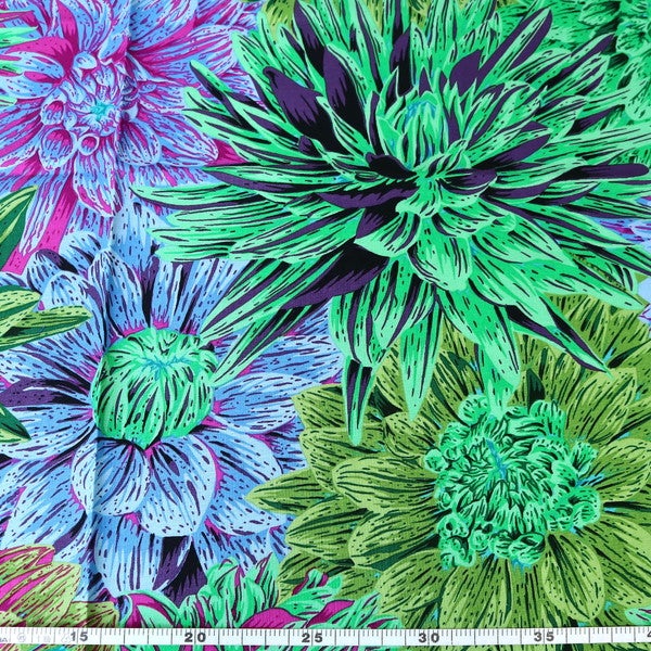 輸入生地 生地 大きい花柄 リアル USAプリント Kaffe Fassett ケイフ