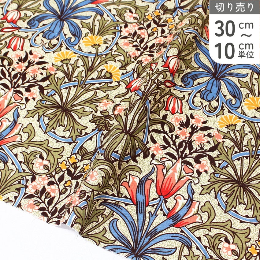輸入生地 生地 生成り地 花柄 William Morris ウィリアム・モリス 輸入