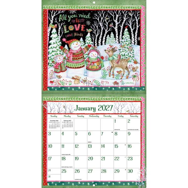 Lang Brands LLC 2027年USAカレンダー 「SIMPLE INSPIRATIONS」 US5032
