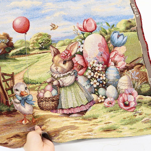 輸入生地 パネル生地 ゴブラン生地 パネル ヨーロッパ輸入 約47×47cm