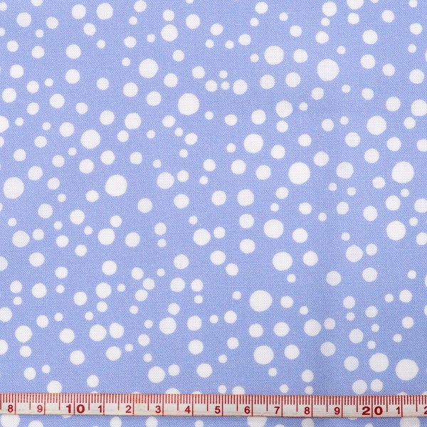 ゜＊.。新柄生地＊。.*゜ 輸入生地 生地 水色地 ドット Loralie Designs ローラライデザインズ