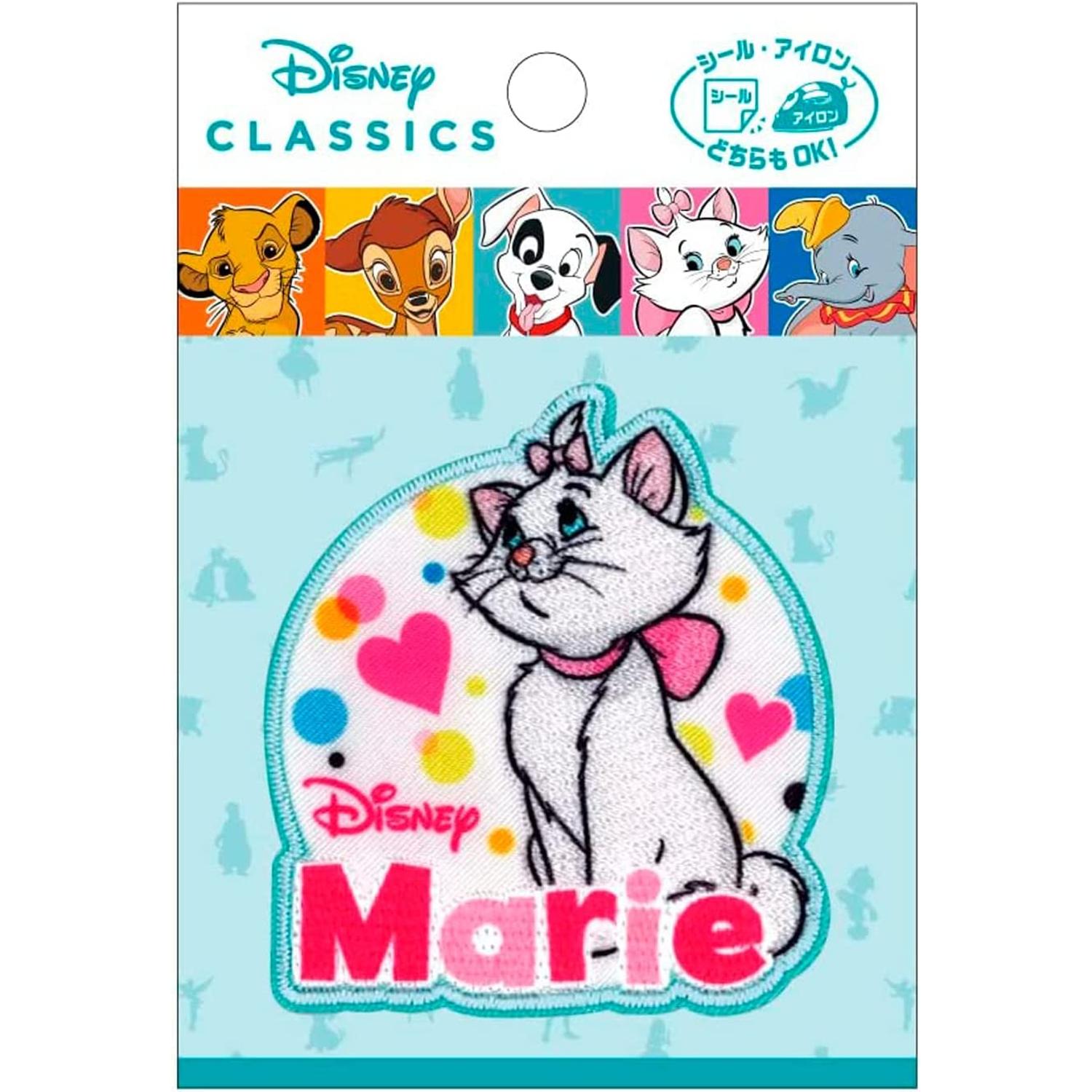 ディズニー　おしゃれキャット　マリー　セーラー服　ピンバッジ3点 パイオニア ディズニーワッペン アイロン＆シール両用タイプ おしゃれ